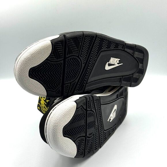 Nike Air Flight 13 Mid Black White Tour Yellow - Picture 8 of 10